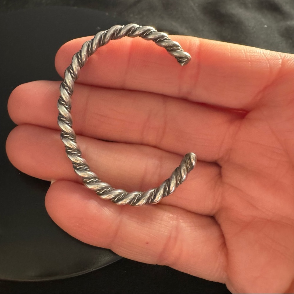 Sterling Silver Cuff for an Infant/Sweet Pea - Picture 5 of 5